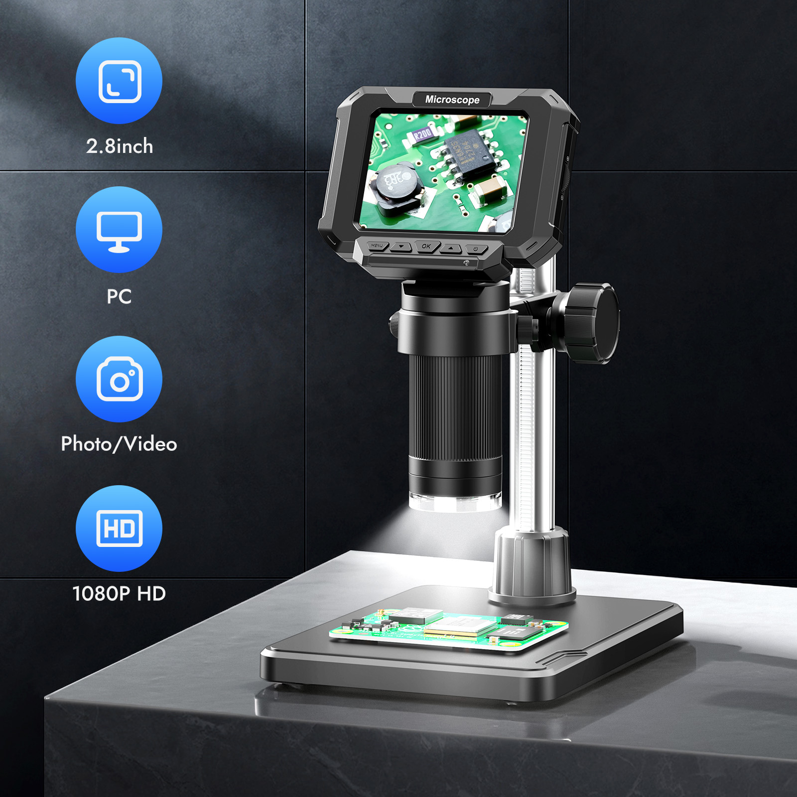 Power Tools Video - Microscopio Digitale per Monete da 2,8