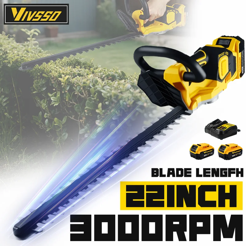 Power Tools Garden - VIVSSO Cordless Elettrico Tagliasiepi Tosaerba Per